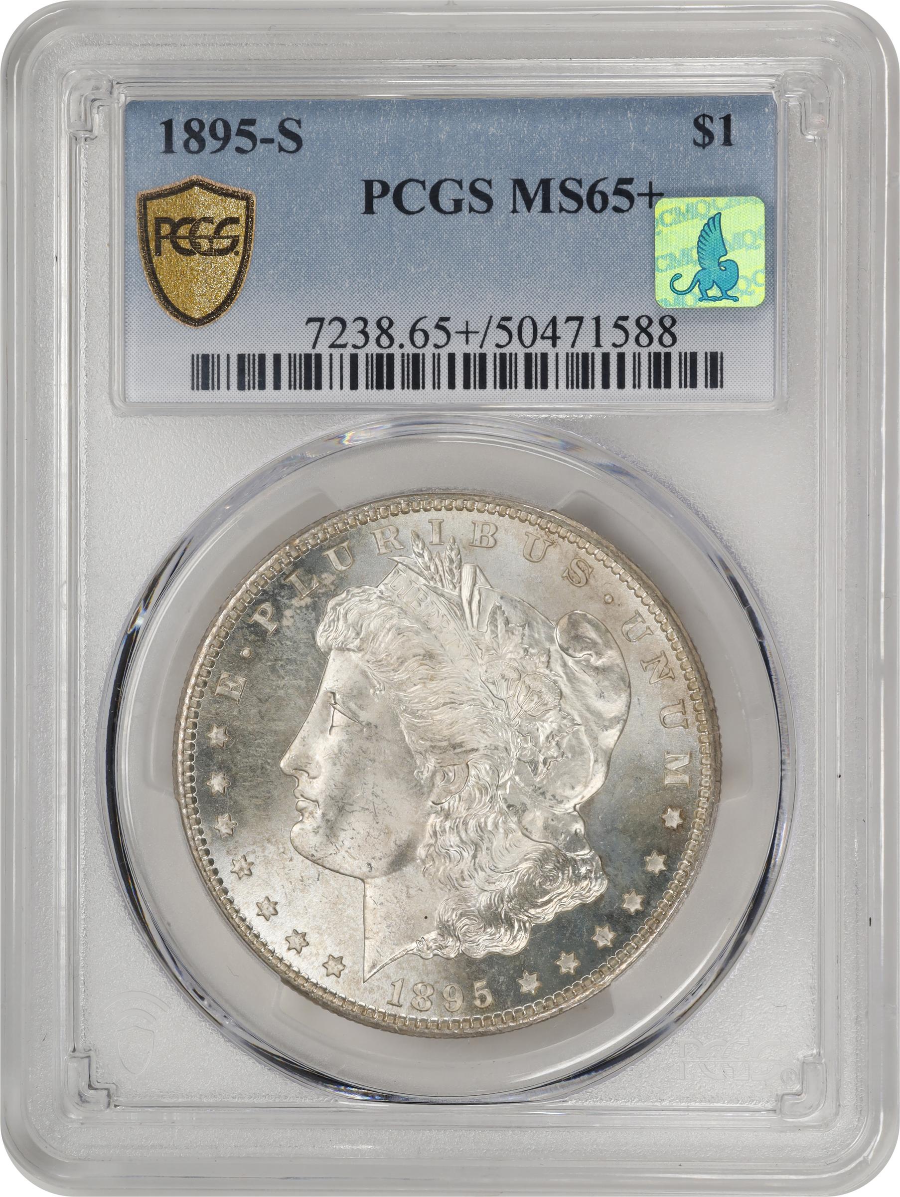 1895-S $1 MS65 CAC thumbnail 3
