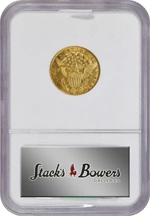 image for: 1796 Capped Bust Right Quarter Eagle. No Stars on Obverse. BD-2. Rarity-4. AU-58 (NGC).