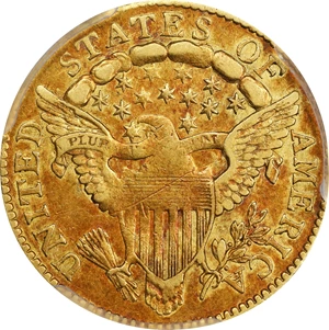 image for: 1806/4 Capped Bust Right Quarter Eagle. BD-1. Rarity-4+. Stars 8x5. EF-40 (PCGS). CMQ.
