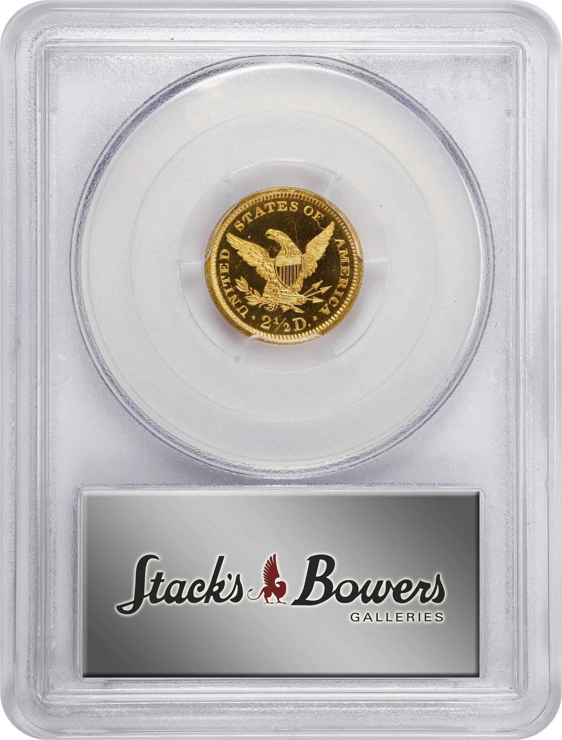 image for: 1862 Liberty Head Quarter Eagle. JD-1. Rarity-6+. Proof-65 Deep Cameo (PCGS). CAC. CMQ.