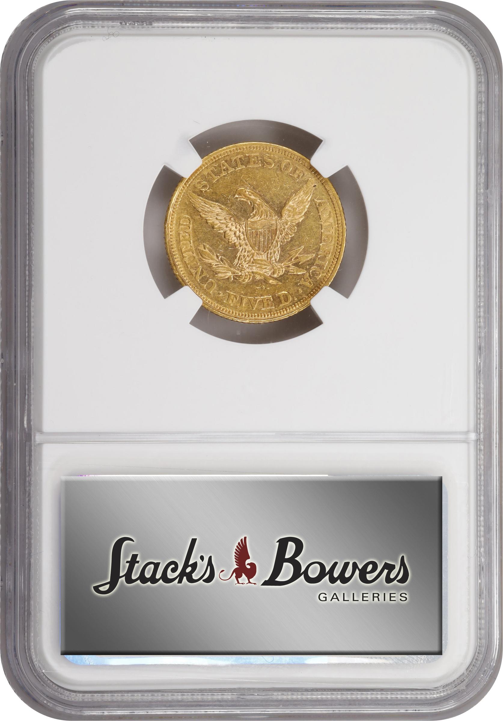 image for: 1862 Liberty Head Half Eagle. AU-53 (NGC).