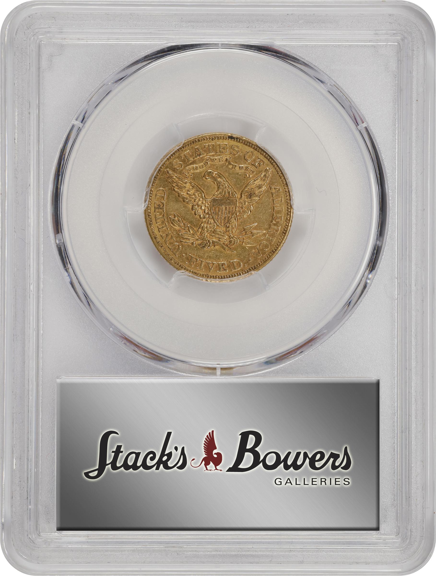 image for: 1868 Liberty Head Half Eagle. AU-58 (PCGS). CAC. CMQ.