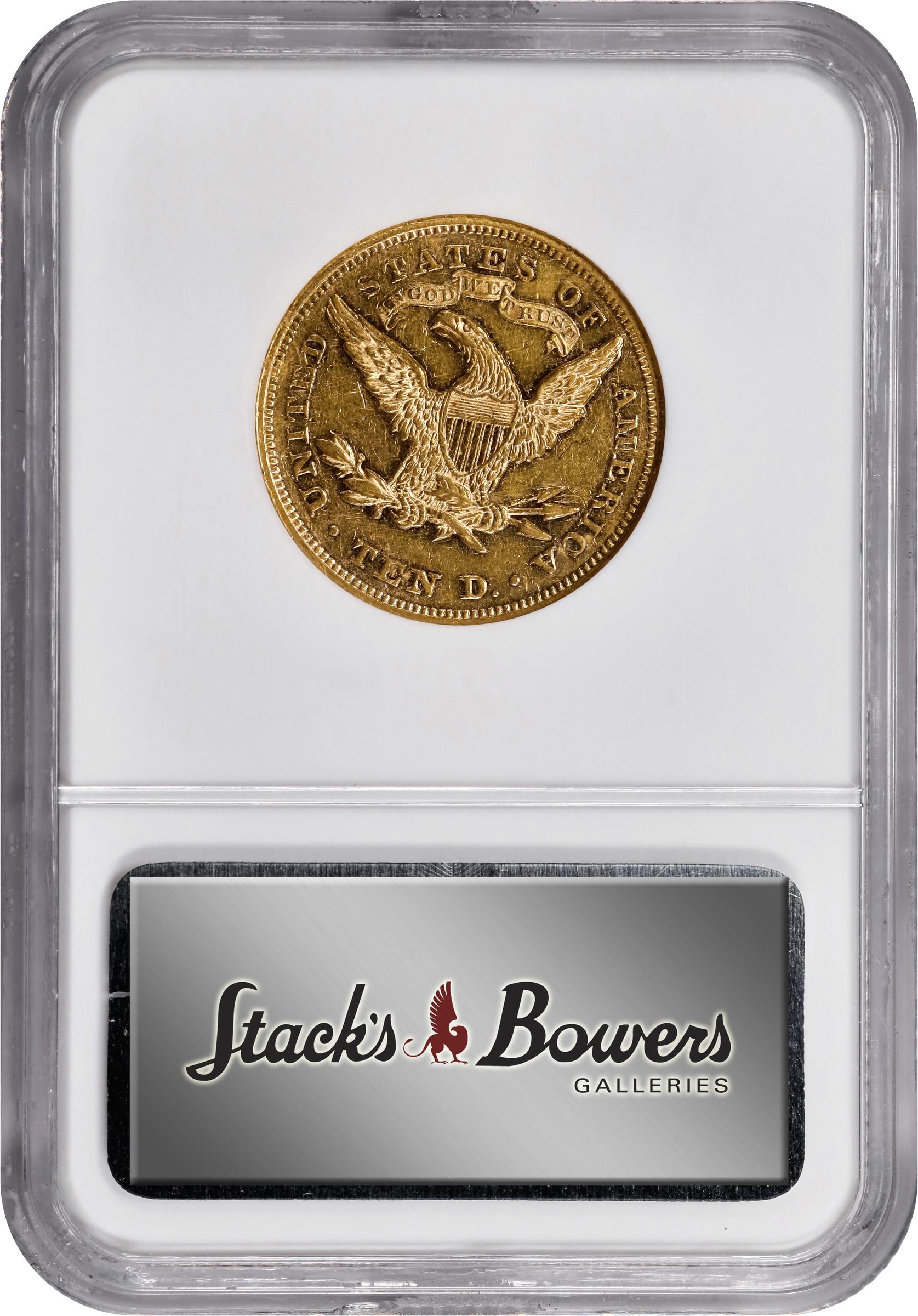 image for: 1869 Liberty Head Eagle. AU-53 (NGC).