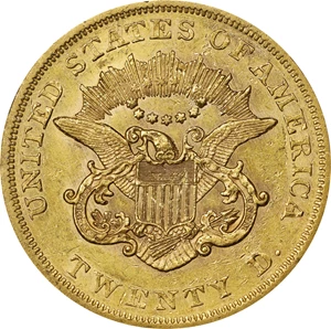 image for: 1862 Liberty Head Double Eagle. AU-55 (PCGS).