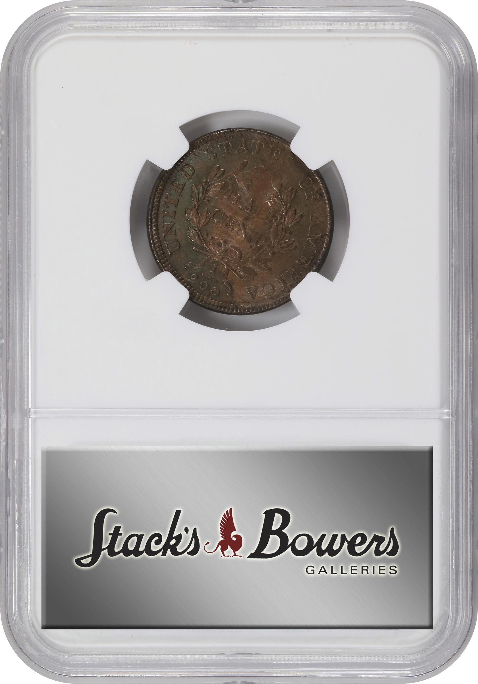 1806 1/2c Large 6, Stems MS BN MS61 BN CAC thumbnail 4