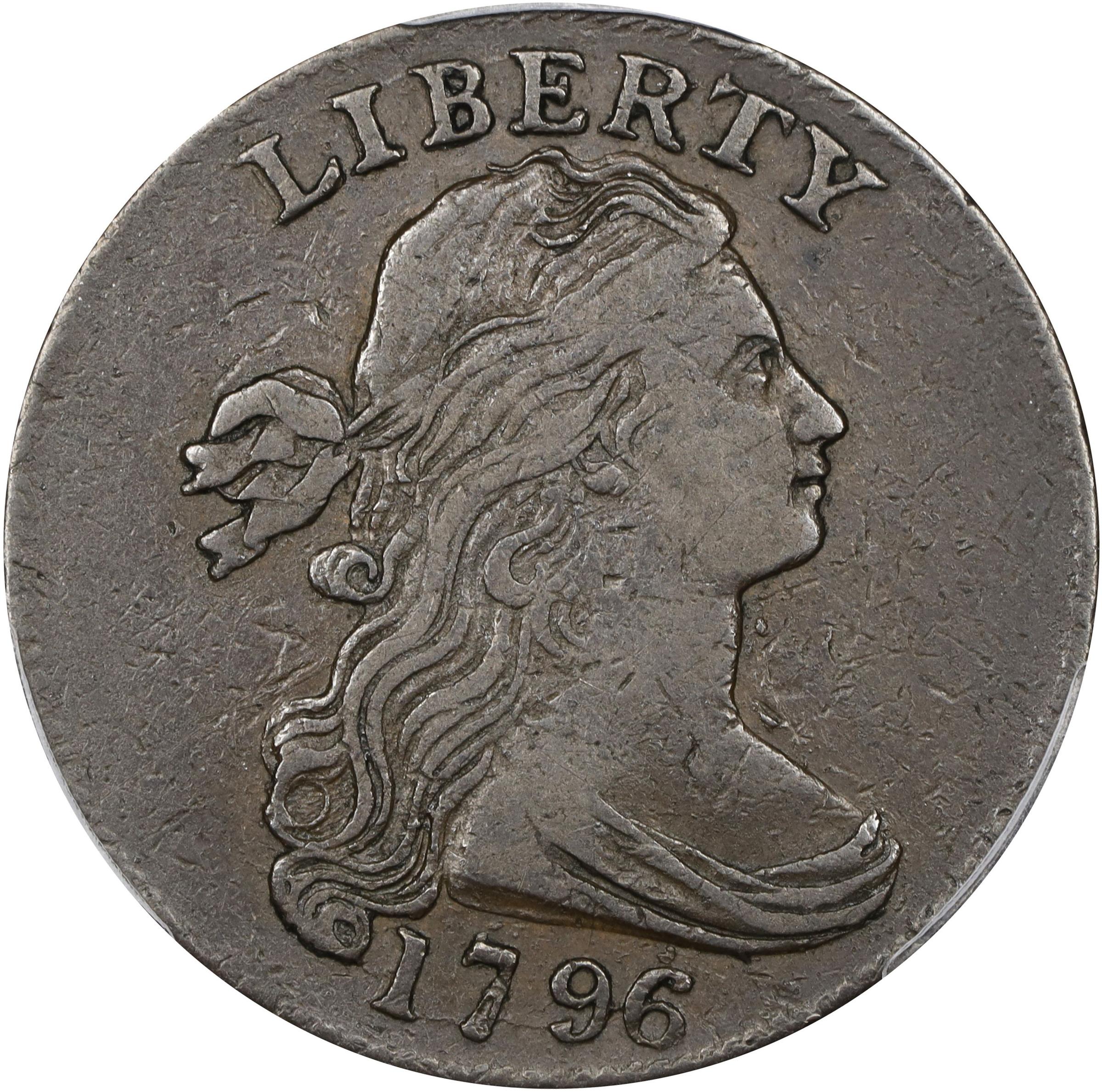image for: 1796 Draped Bust Cent. S-110, B-16. Rarity-3. Reverse of 1794. VF-25 (PCGS).