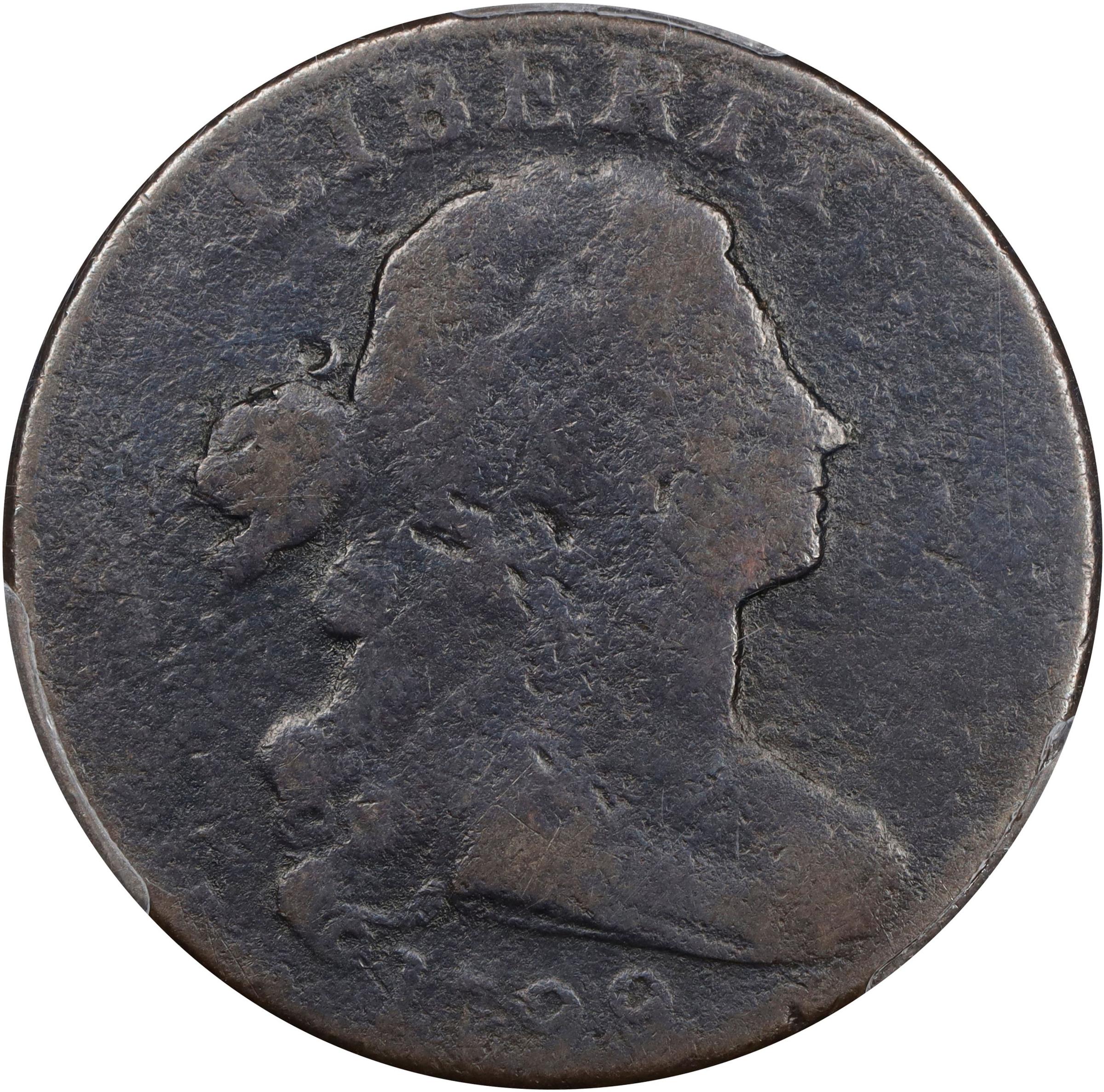 image for: 1799/8 Draped Bust Cent. S-188, B-2. Rarity-4. AG-3 (PCGS). CMQ.