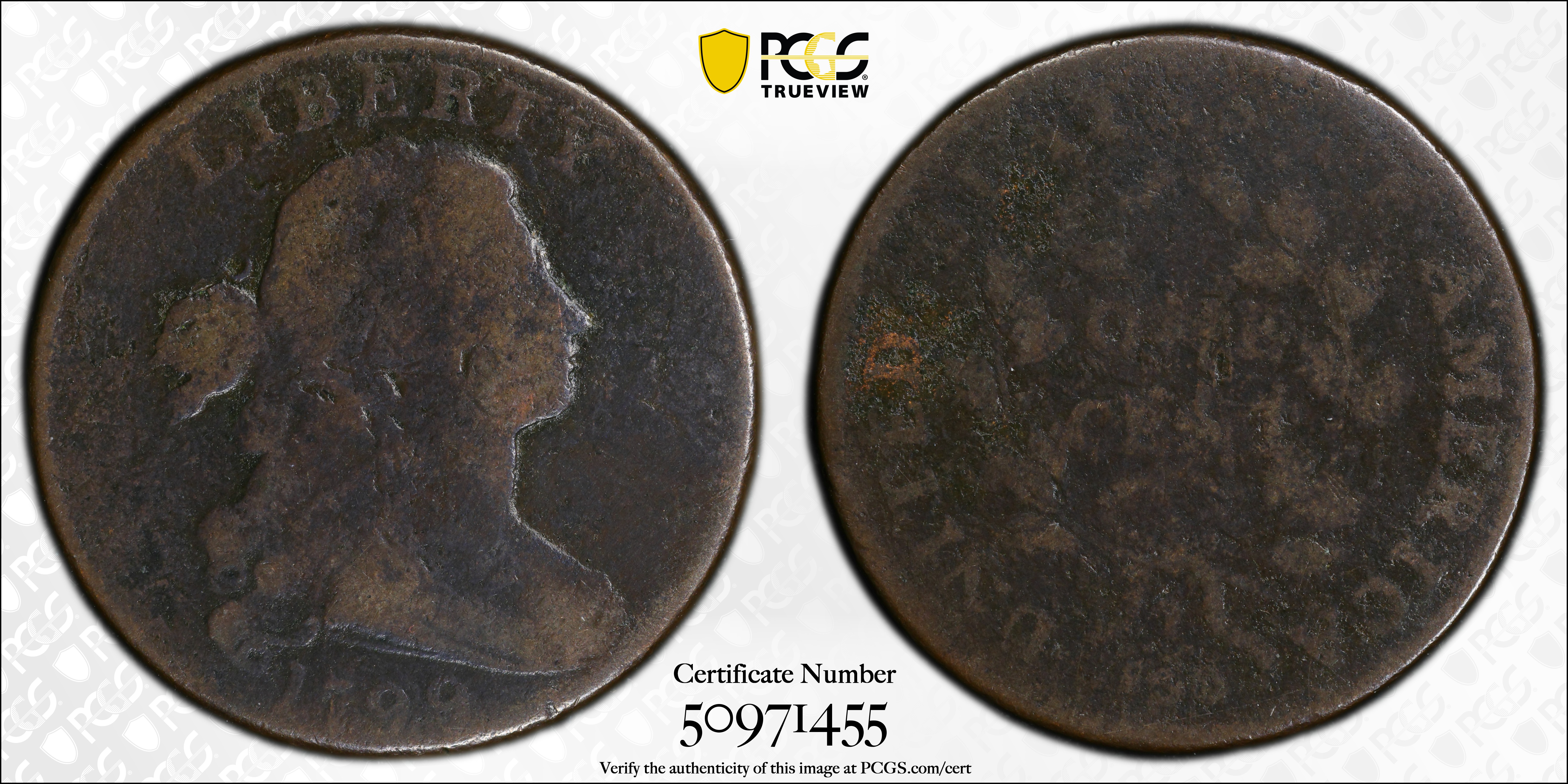 image for: 1799/8 Draped Bust Cent. S-188, B-2. Rarity-4. AG-3 (PCGS). CMQ.