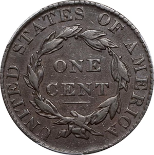 image for: 1823/2 Matron Head Cent. N-1. Rarity-2. VF-30 (PCGS).