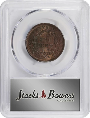 image for: 1838 Modified Matron Head Cent. N-3. Rarity-1. MS-64 BN (PCGS).
