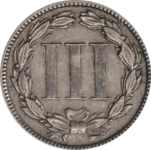 image for: 1884 Nickel Three-Cent Piece. EF-40 (PCGS). CAC.