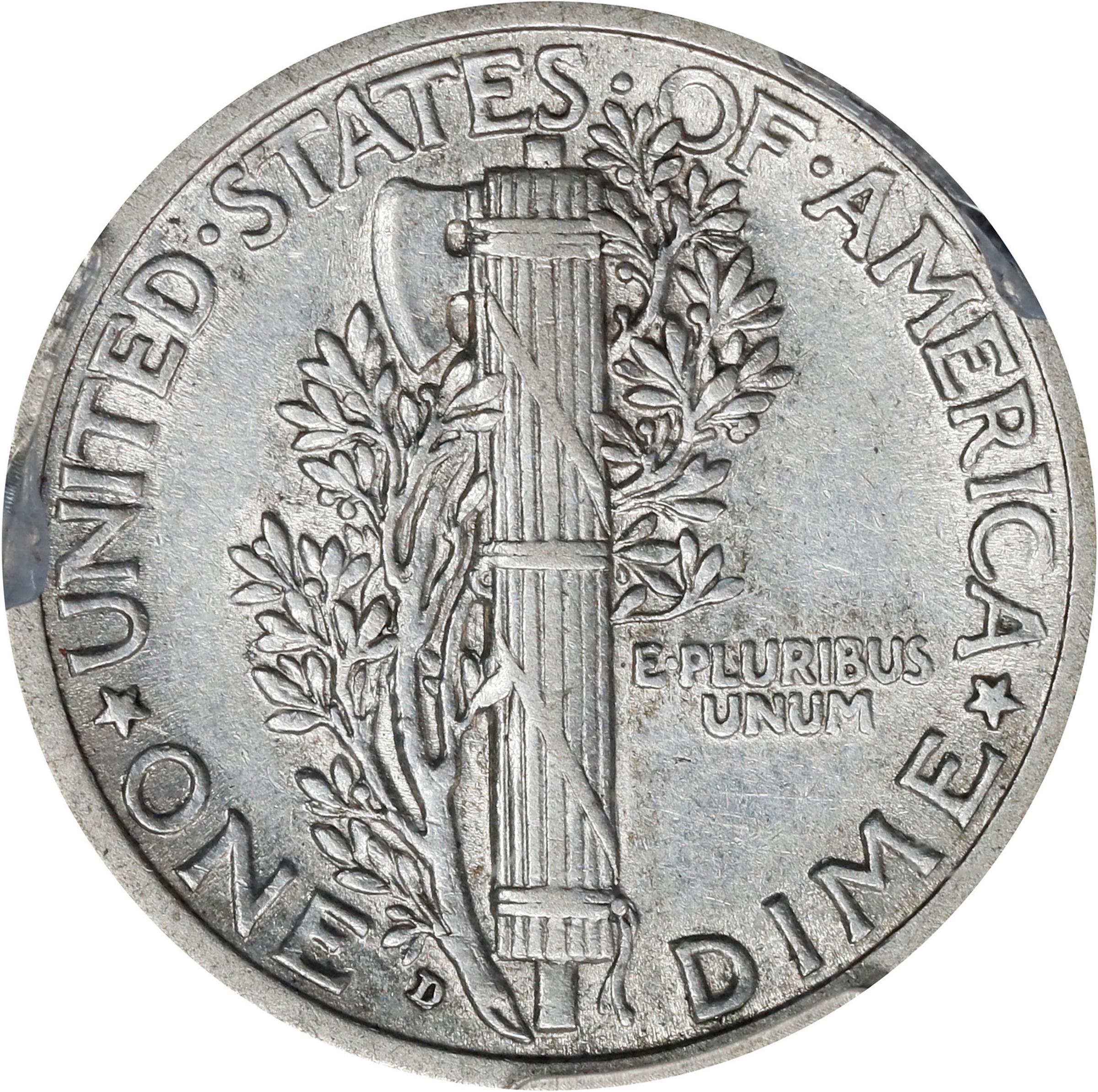 1916-D 10c AU50 thumbnail 2