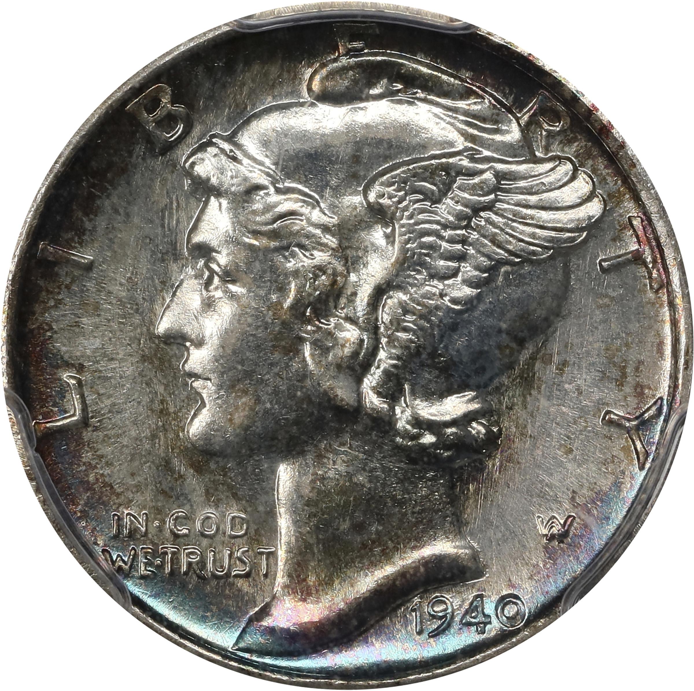 image for: 1940-S Mercury Dime. MS-68 FB PL (PCGS).