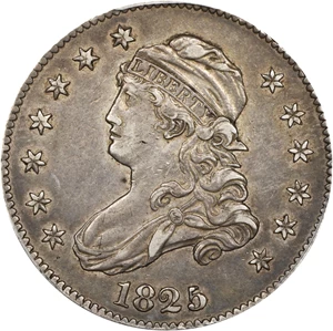 image for: 1825/4/2 Capped Bust Quarter. B-2. Rarity-2. EF-45 (PCGS).