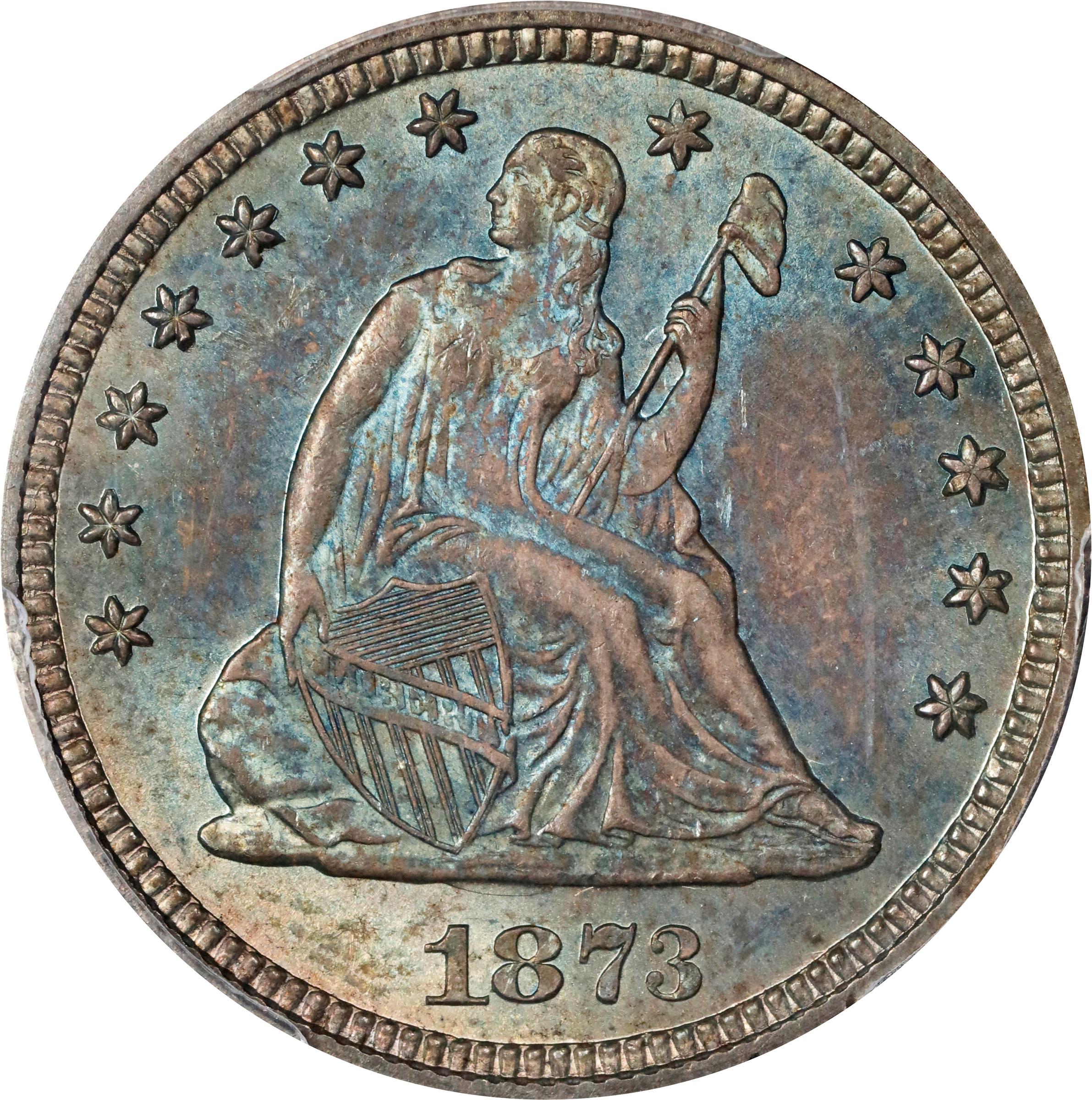 1873 No Arrows 2Nickel Open 3 MS Values | Greysheet