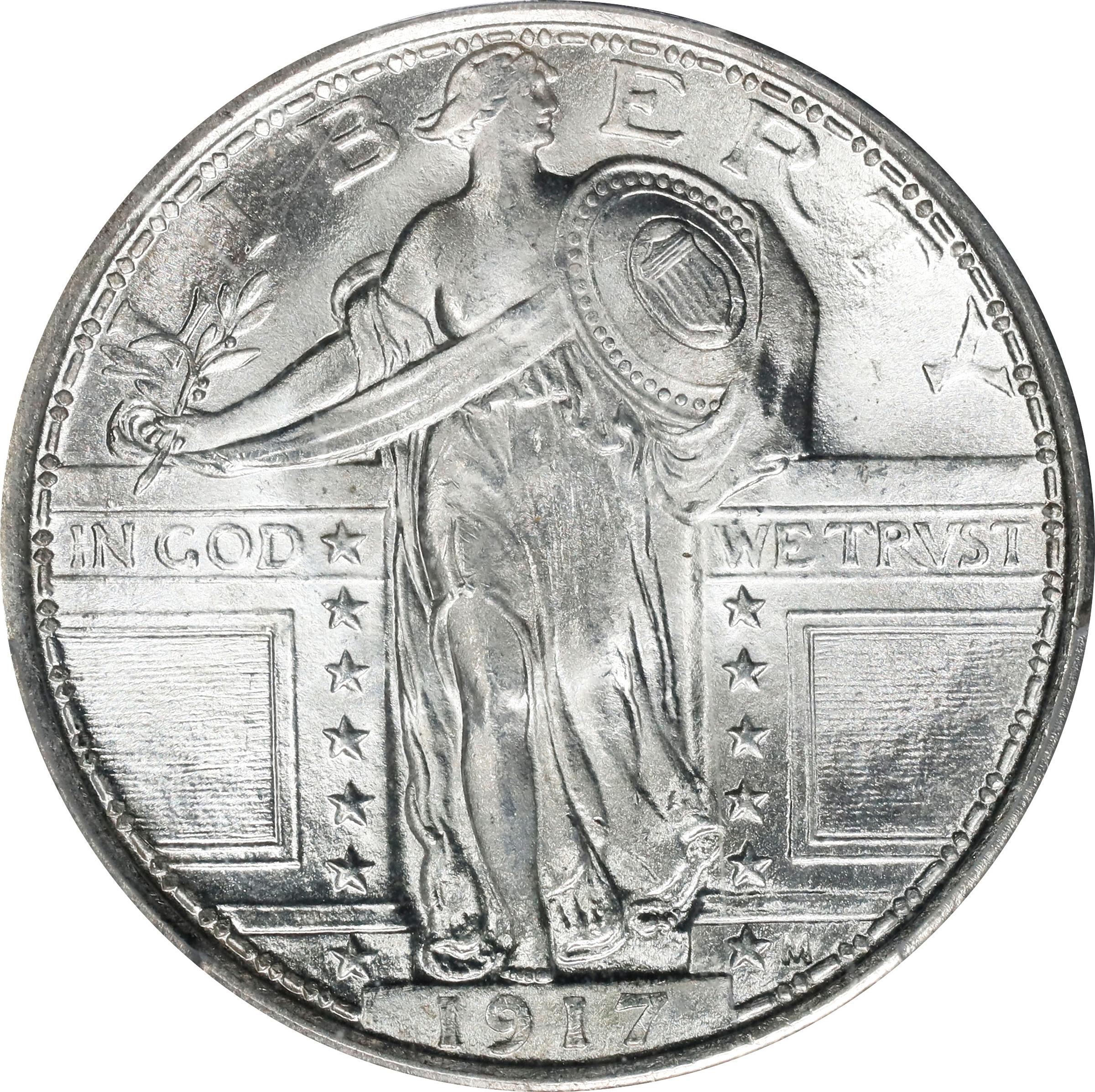 1917 Standing Liberty Quarter. Type I. MS-67 (PCGS). CAC.