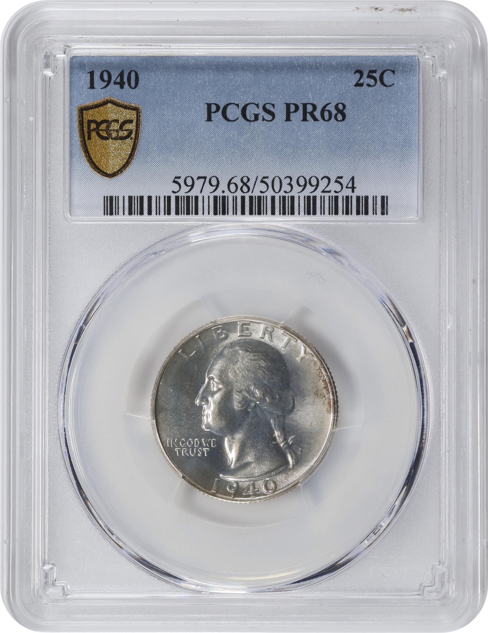 1940 25c PR68 thumbnail 3