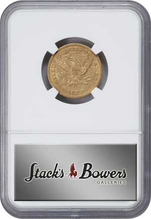 image for: 1866-S Liberty Head Half Eagle. Motto. AU-53 (NGC).