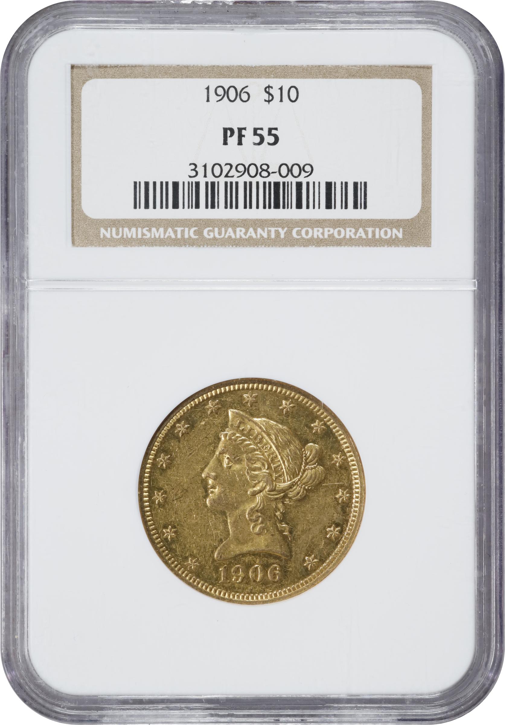 image for: 1906 Liberty Head Eagle. JD-1. Rarity-5. Proof-55 (NGC).