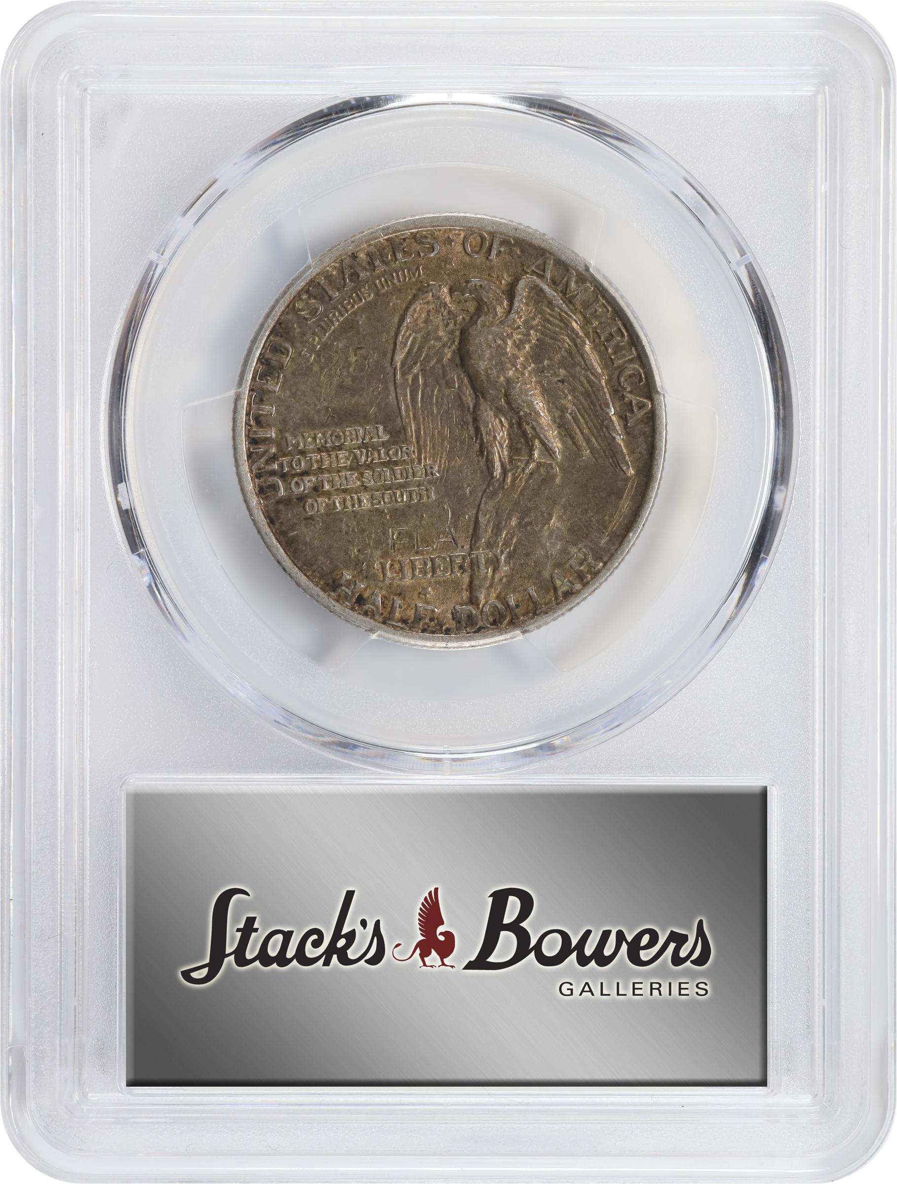 1925 50c Stone Mountain, FLA. Counterstamp AU55 thumbnail 5