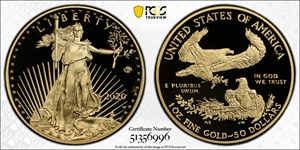 image for: 2020-W One-Ounce Gold Eagle. 75th Anniversary of the End of World War II V75 Privy Mark. 1 of 1945 Struck. First Strike. Proof-69 Deep Cameo (PCGS).