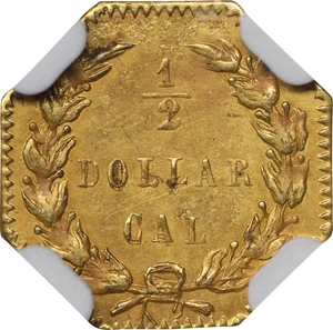 image for: 1876/6876 Octagonal 50 Cents. BG-935. Rarity-5. Indian Head. MS-64 (NGC).