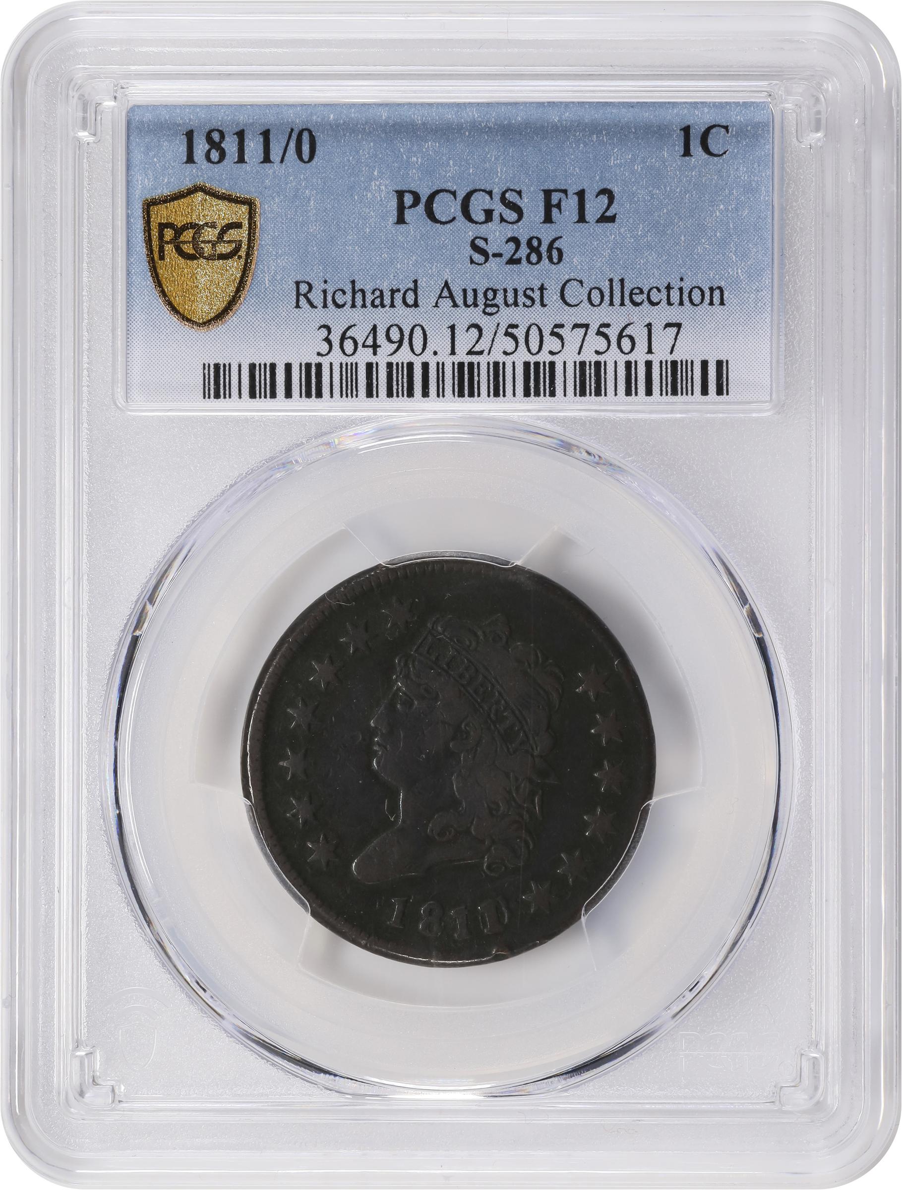 image for: 1811 Classic Head Cent. S-286, B-2. Rarity-3. Fine-12 (PCGS).