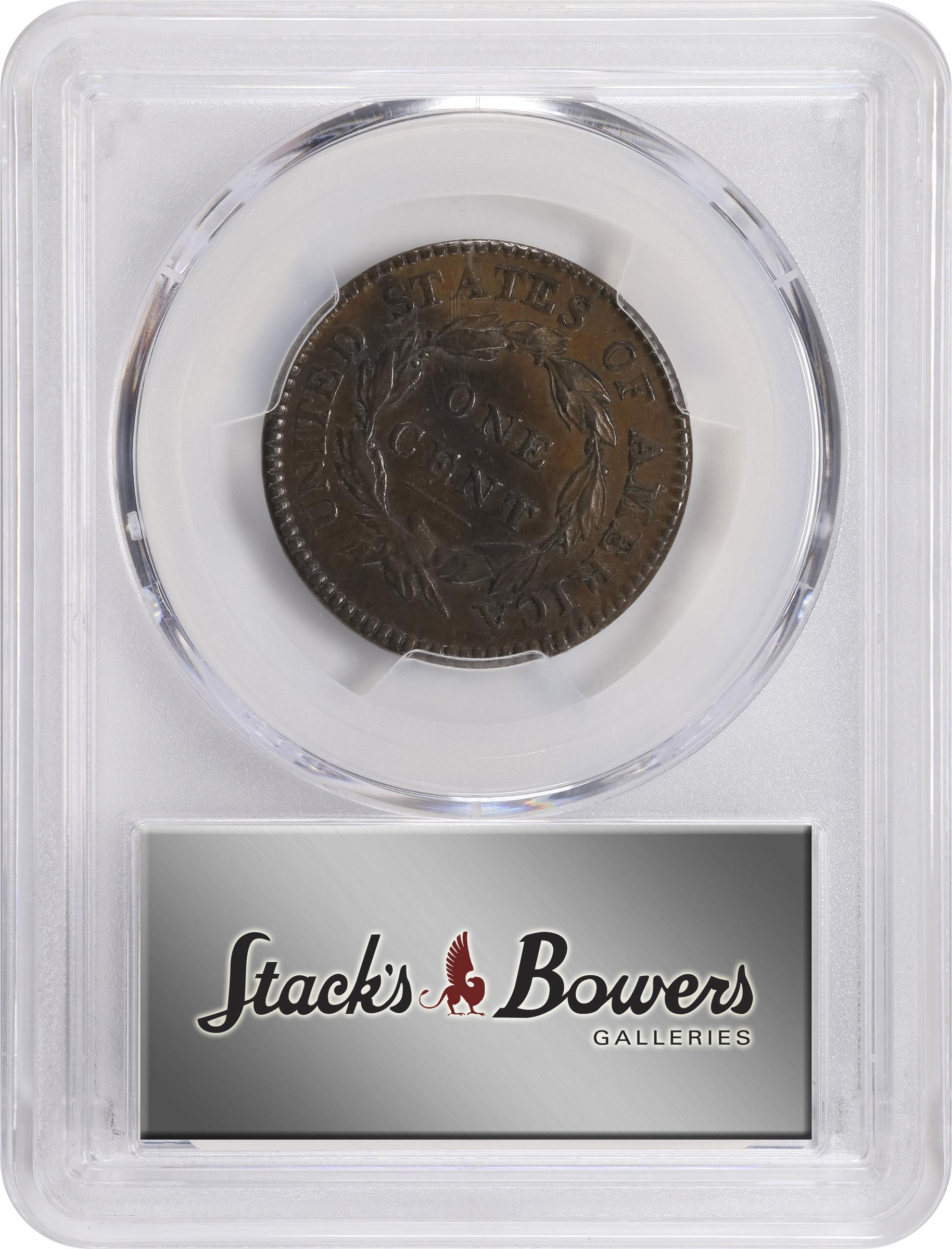 image for: 1816 Matron Head Cent. N-2. Rarity-1. AU-50 (PCGS).