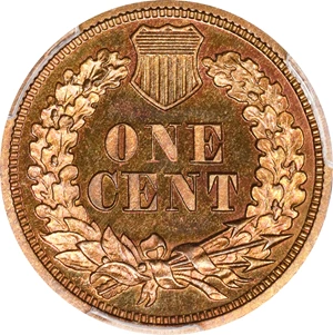 image for: 1868 Indian Cent. Proof-64 RB (PCGS).