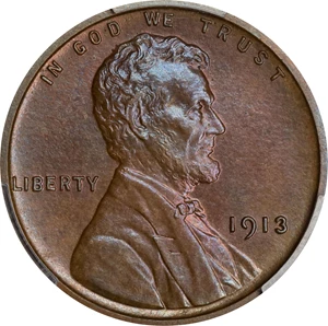 image for: 1913 Lincoln Cent. Proof-64 BN (PCGS).