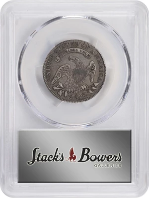 image for: 1825/4/2 Capped Bust Quarter. B-2. Rarity-2. L Counterstamp. EF-40 (PCGS).