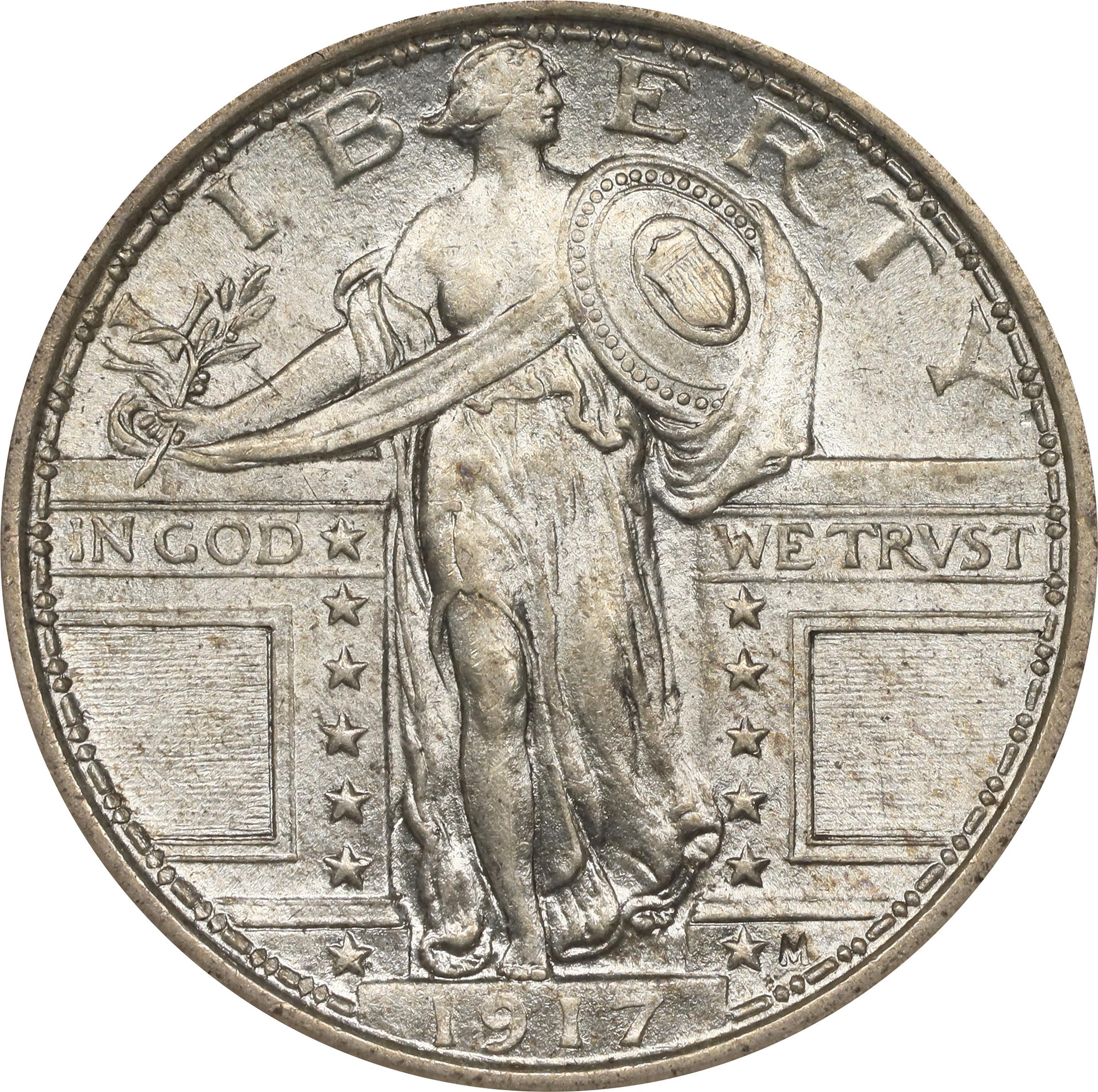 h*o様 1917年　34mm イギリス貿易銀 ONE DOLLAR 30 現状 1917 Type 1 2Nickel MS Values | Greysheet