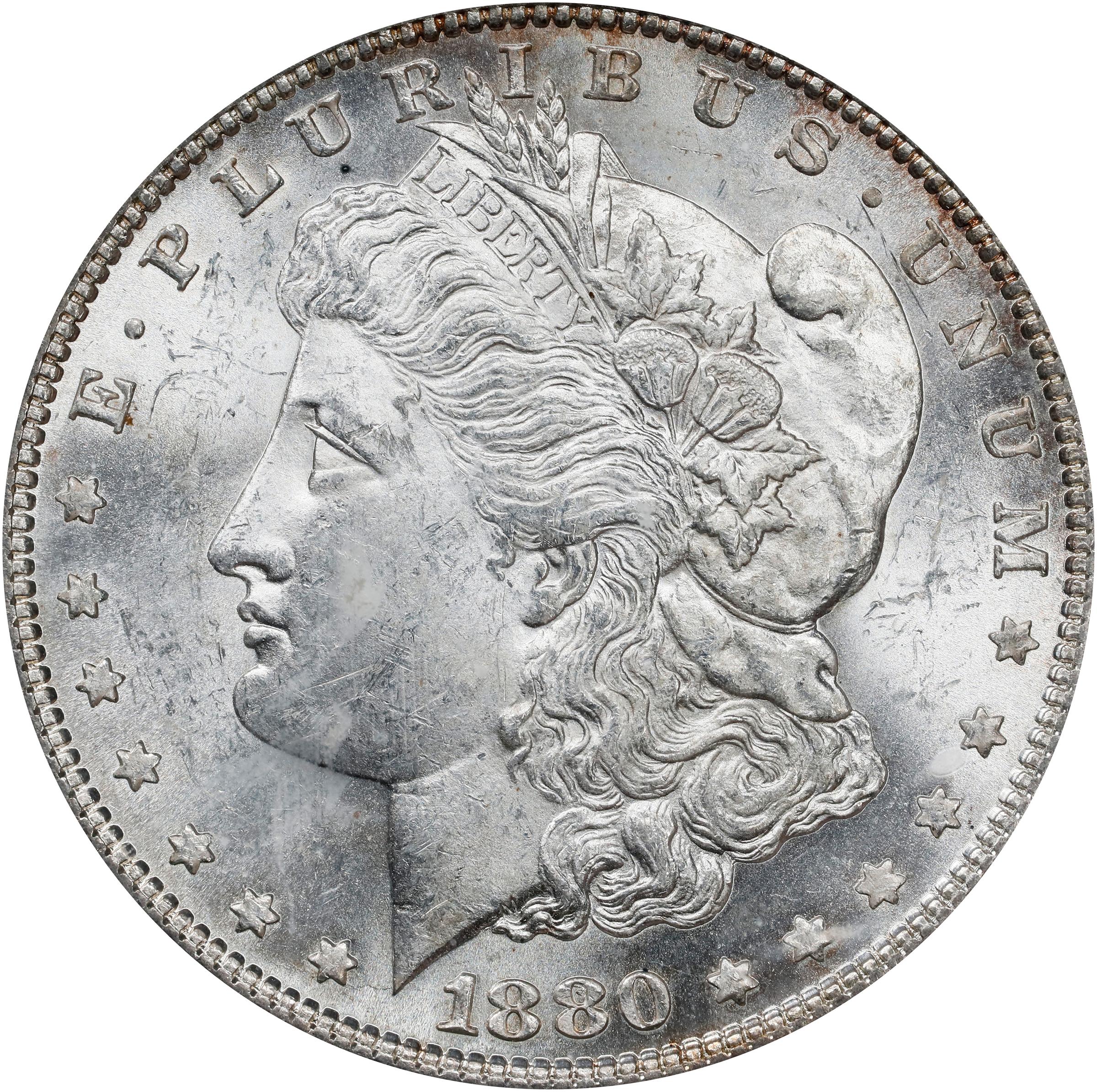 1880/79-O Morgan Silver Dollar. VAM-4. Top 100 Variety. Crossbar Overdate, Micro O. MS-61 (PCGS).