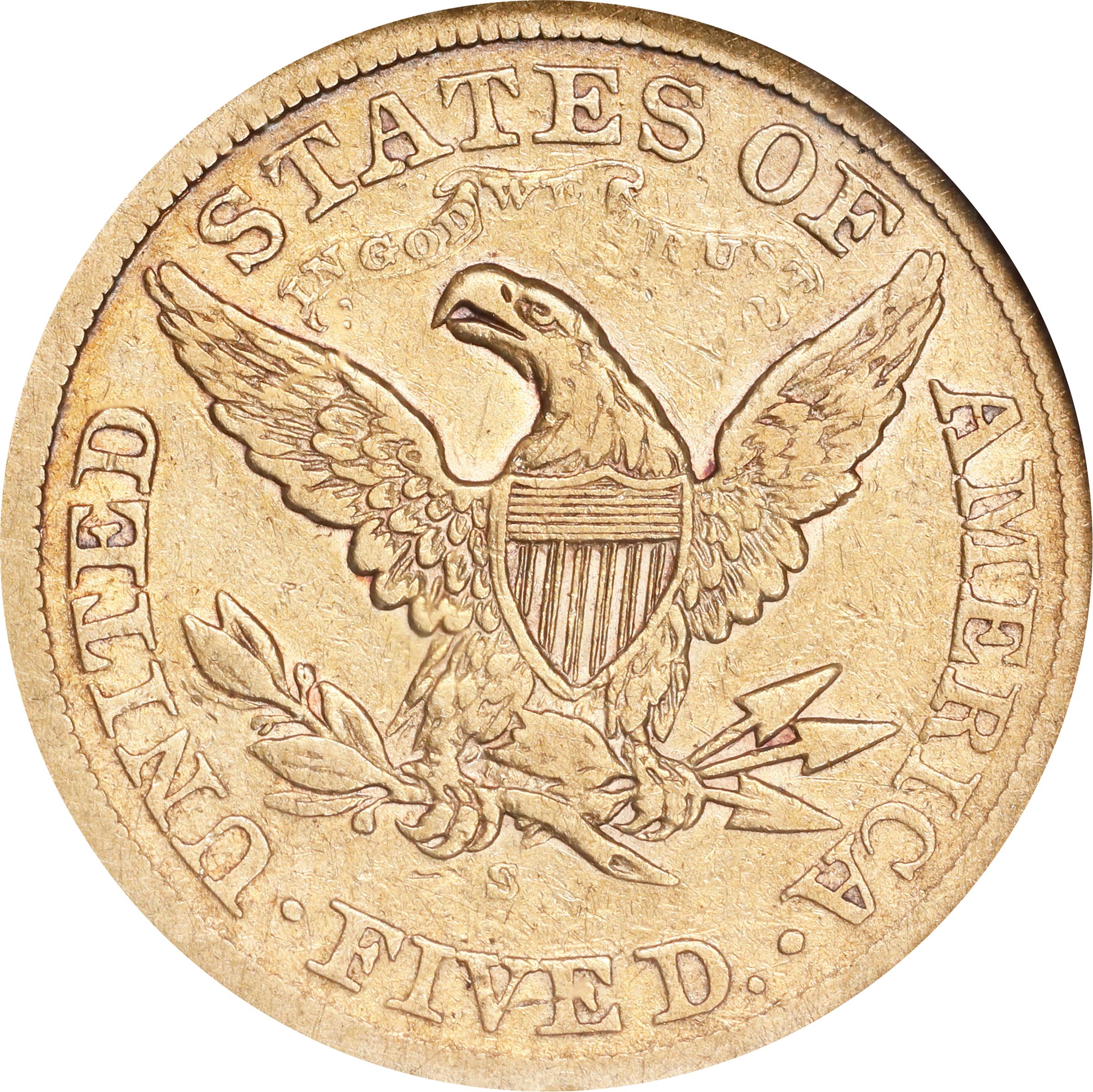 image for: 1875-S Liberty Head Half Eagle. VF-25 (NGC).
