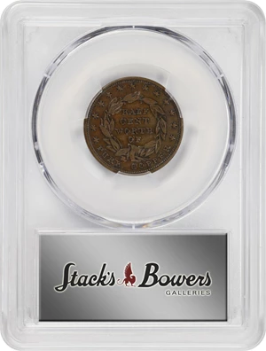 image for: 1837 Half Cent. HT-73, Low-49, W-11-710a. Rarity-1. Copper. Plain Edge. VF-25 (PCGS).