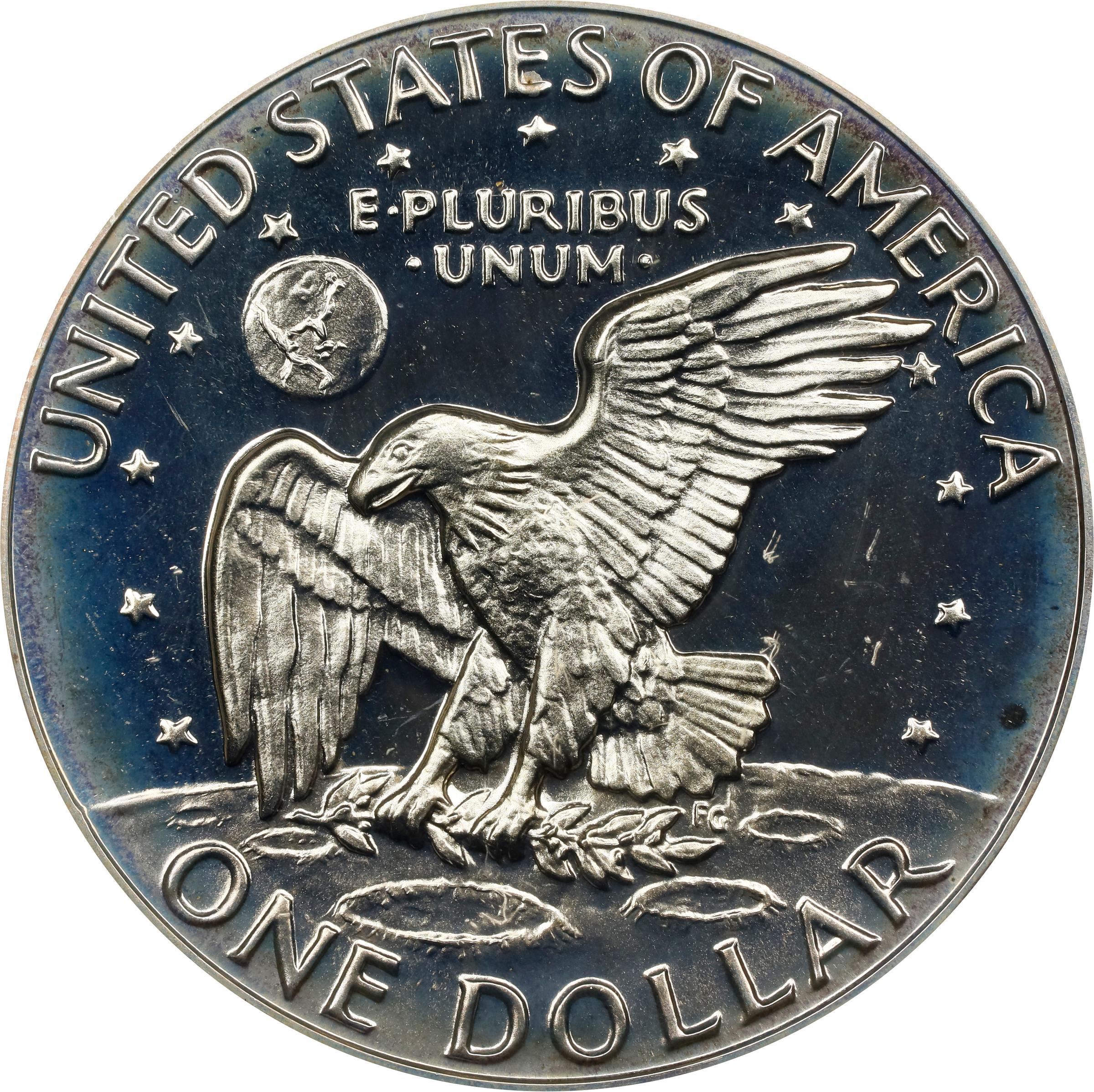 image for: 1974-S Eisenhower Dollar. Silver Clad. Proof-69 Cameo (PCGS).