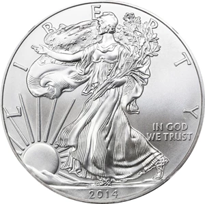 image for: 2014-(W) Silver Eagle. MS-70 (NGC).