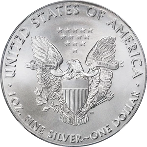 image for: 2020-(P) Silver Eagle. Emergency Production. First Day of Issue. MS-70 (NGC).