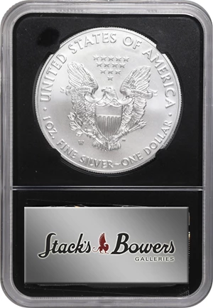 image for: 2020-W Silver Eagle. First Day of Issue. MS-70 (NGC). 12th Chief Engraver John M. Mercanti Signature.