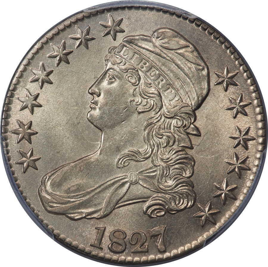 image for: 1827/6 50C O-101, R.2, MS62 PCGS....