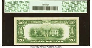 image for: Fr. 2051-H $20 1928A Federal Reserve Note. PCGS Gem New 65PPQ....