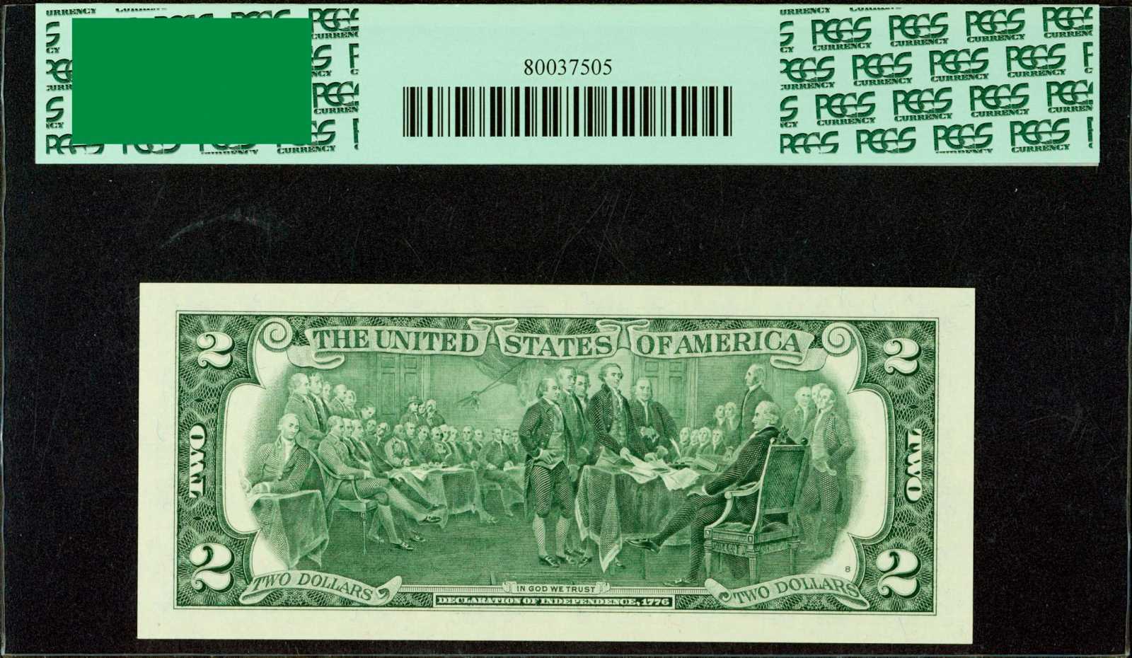 image for: Fr. 1937-E*. 2003 $2 Federal Reserve Star Note. Richmond. PCGS Superb Gem New 68 PPQ.