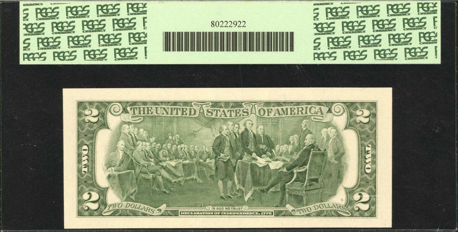 image for: Fr. 1937-H*. 2003 $2 Federal Reserve Star Note. St. Louis. PCGS Currency Gem New 65 PPQ.