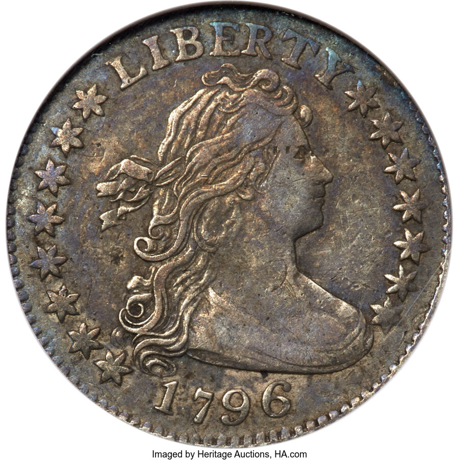 image for: 1796 10C JR-2, R.4 -- Scratched, Cleaned -- ANACS. XF Details, Net VF20....