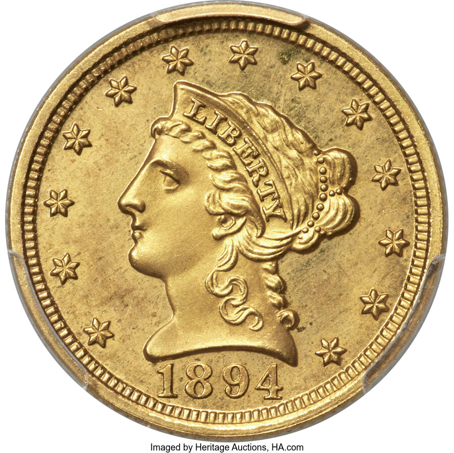 image for: 1894 $2 1/2 JD-1, Low R.5, PR65 PCGS....