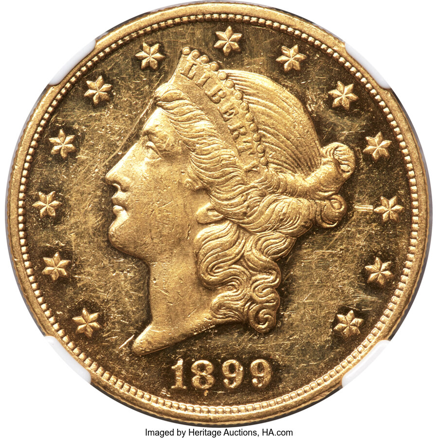 image for: 1899 $20 JD-1, R.5, PR55 Cameo NGC....