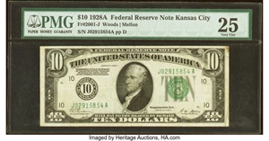 image for: Fr. 2001-J $10 1928A Federal Reserve Note. PMG Very Fine 25....