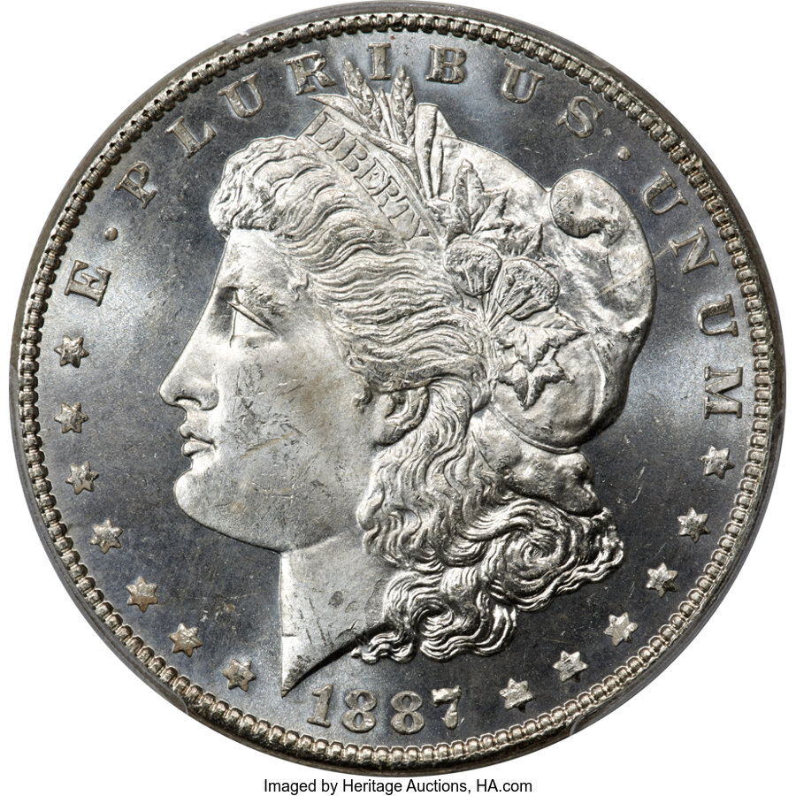 image for: 1887/6 $1 VAM-2, MS65 Prooflike PCGS....