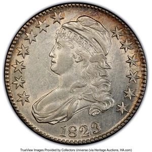 image for: 1823 50C Ugly 3, O-110a, R.1, AU50 PCGS. Ex: Frederick Collection. PCGS Population: (2/18).Ex: Donald R. Frederick Coll...
