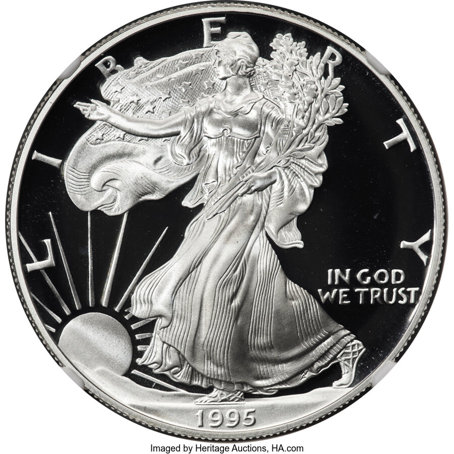 Silver Eagle 1995年発行 銀貨 1ドル Value of 1995 $1 Silver Coin | American Silver Eagle Coin